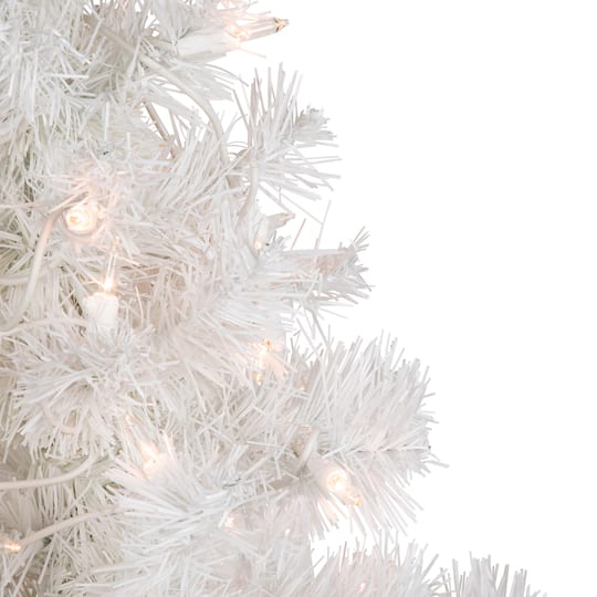 Northlight 2ft. Pre-Lit Slim Tinsel Artificial Christmas Tree